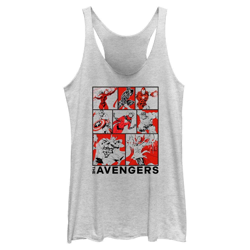 Junior's Marvel Avengers Classic The Avengers BoxUp Tank Top