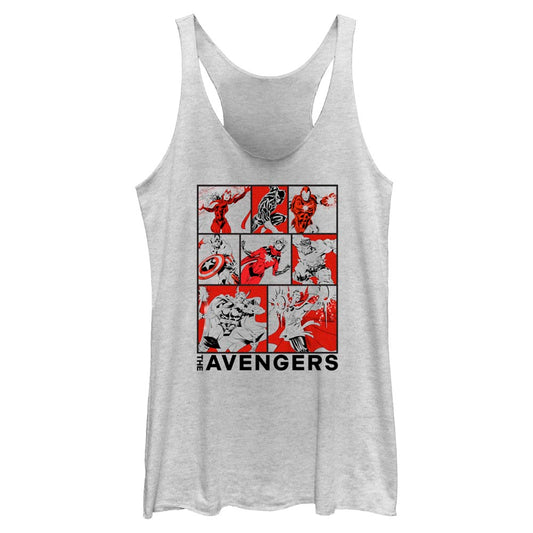 Junior's Marvel Avengers Classic The Avengers BoxUp Tank Top