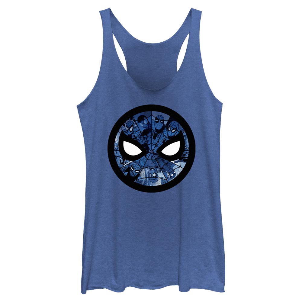 Junior's Marvel Spider-Man Beyond Amazing MASK CIRCLE SPIDEYS Tank Top